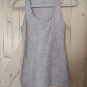 Athleta Pale Lavender Floral Jacquard Tank